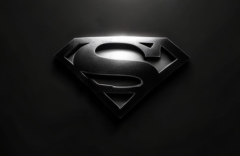 Black Superman Logo Wallpaper
