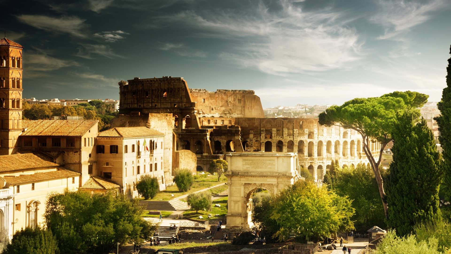 Wallpaper Colosseum Rome Italy Architecture Home Arch