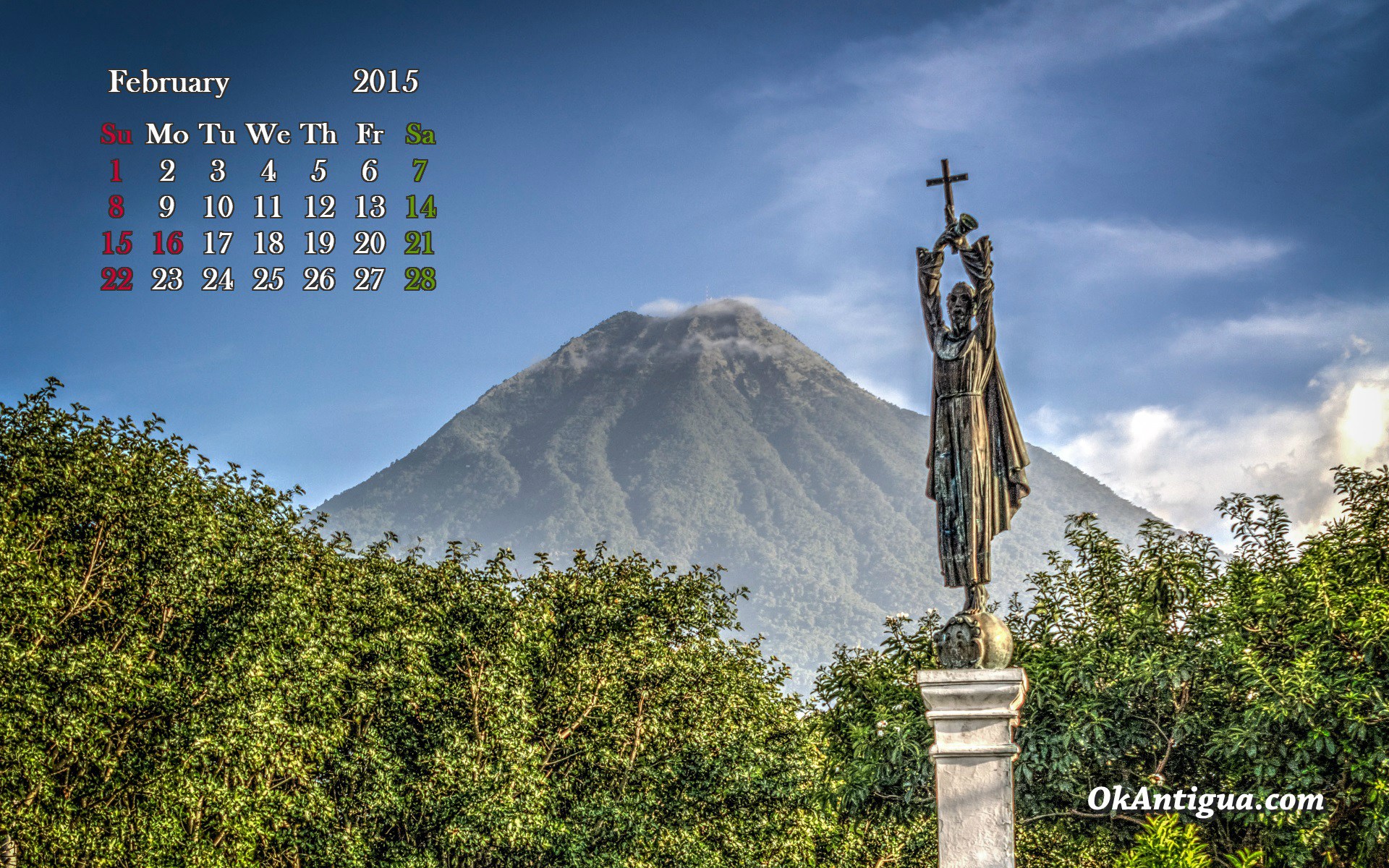 Antigua Guatemala Desktop Calendar