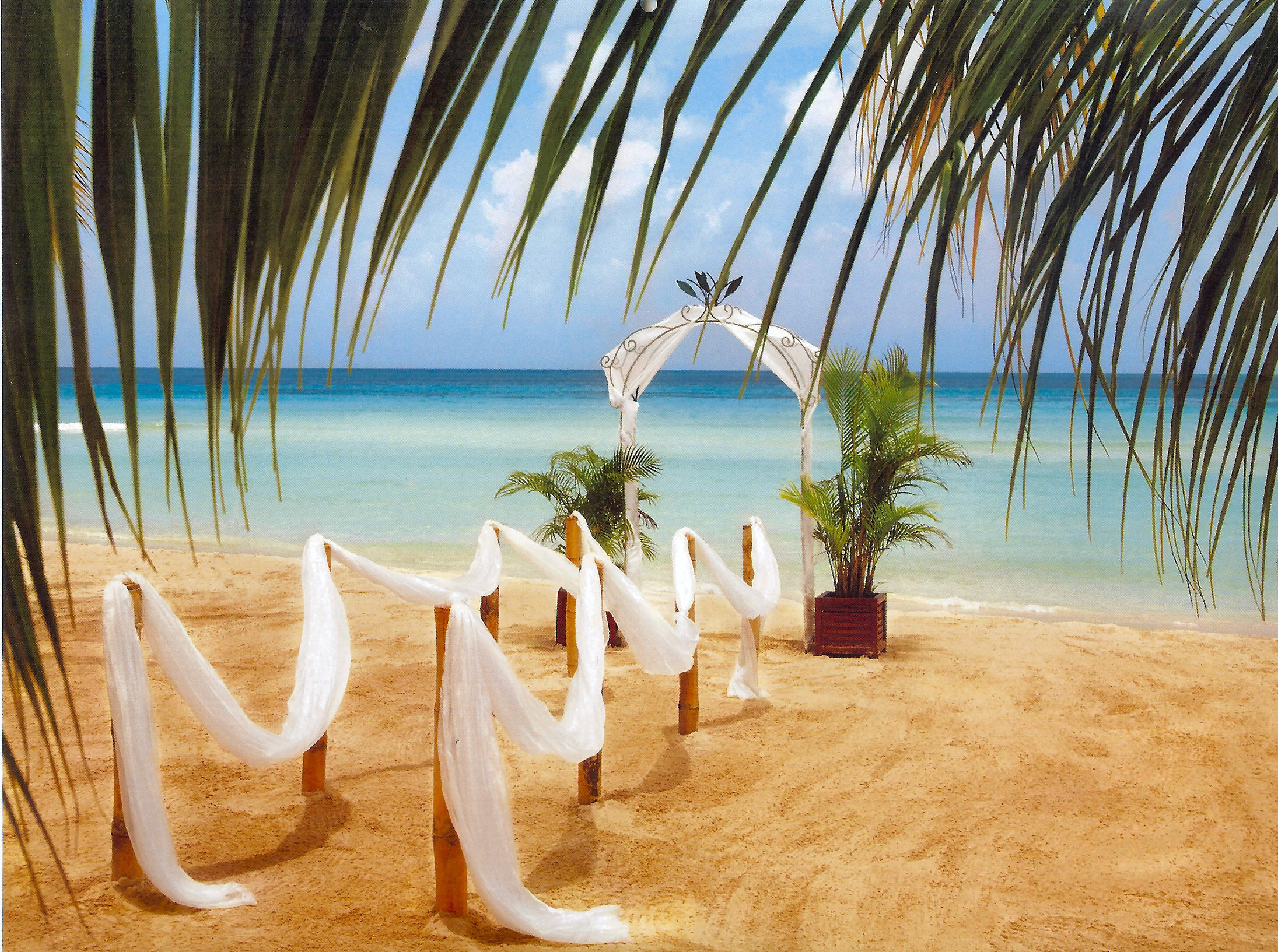 Beach Wedding HD Desktop Wallpaper