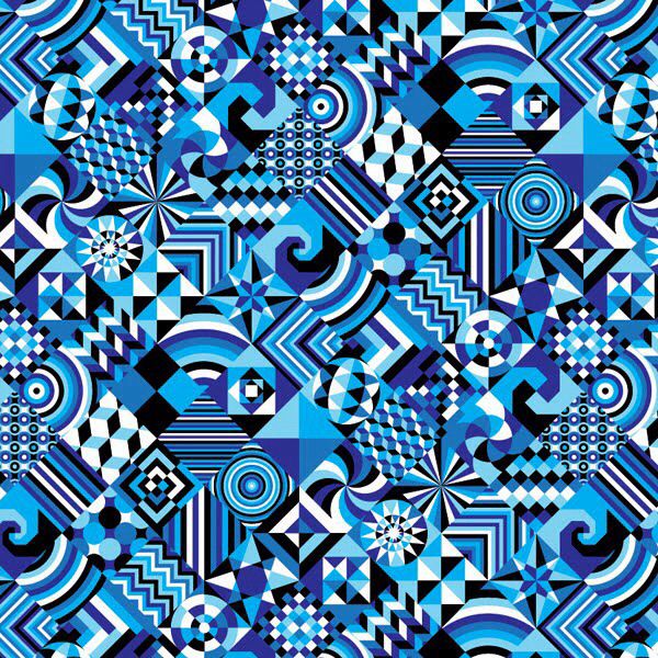Techno Blue Wallpaper Design Junk