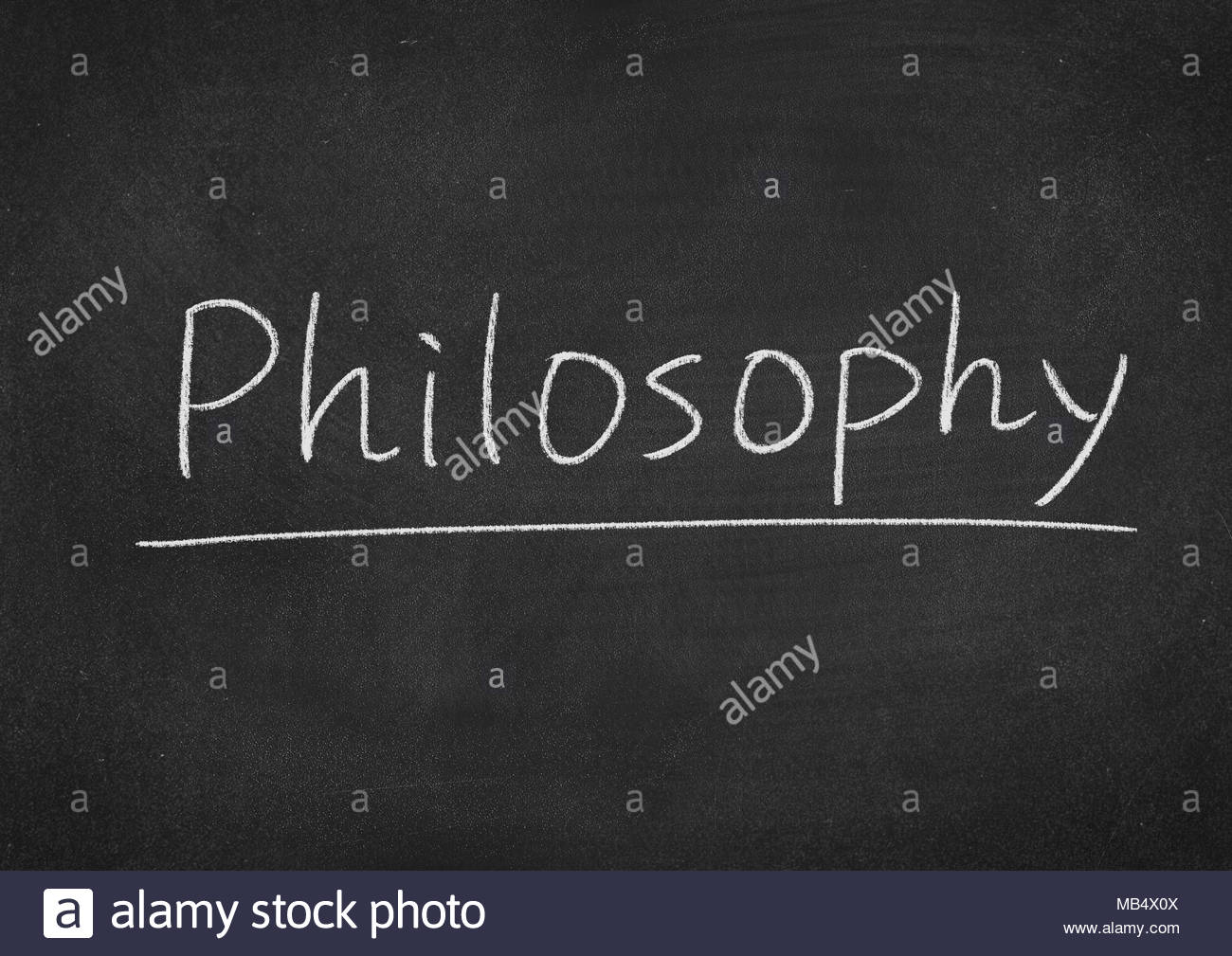 Philosophy Concept Word On A Blackboard Background Stock Photo