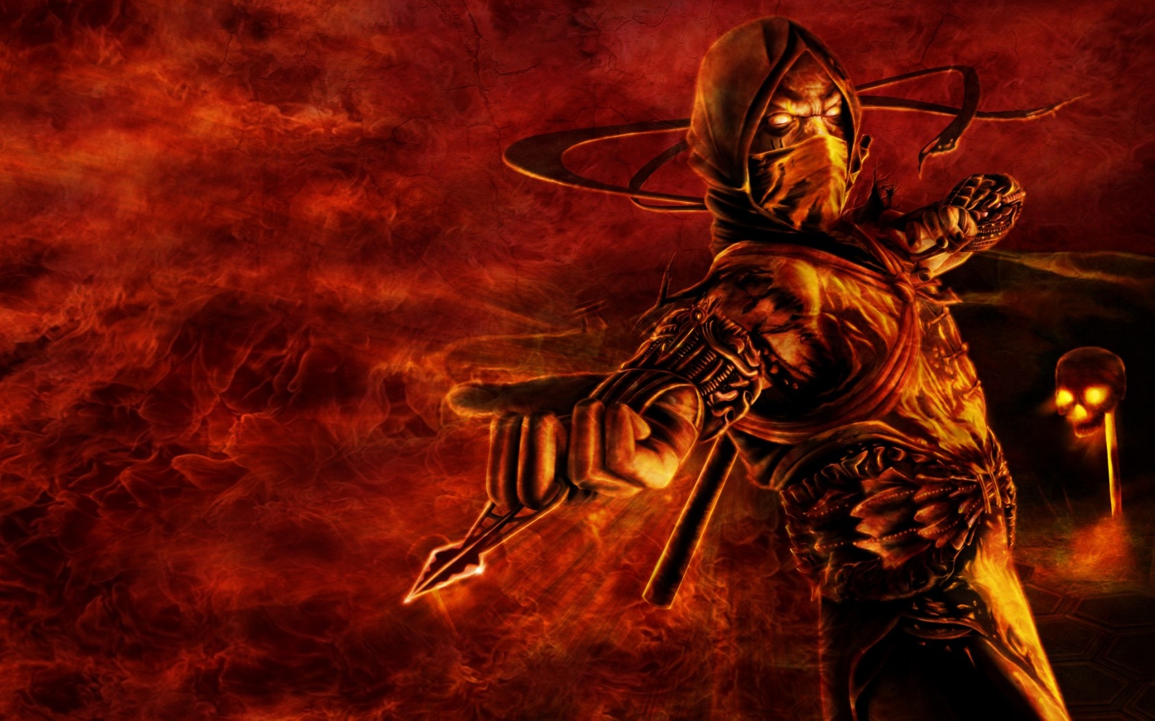 Scorpion Mortal Kombat 9 1680 x 1050 Download Close