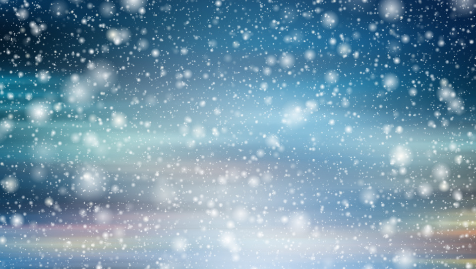 Glare Snowfall Christmas Abstract Wallpaper