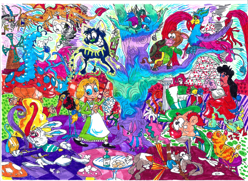 49 Trippy Alice In Wonderland Wallpaper On Wallpapersafari