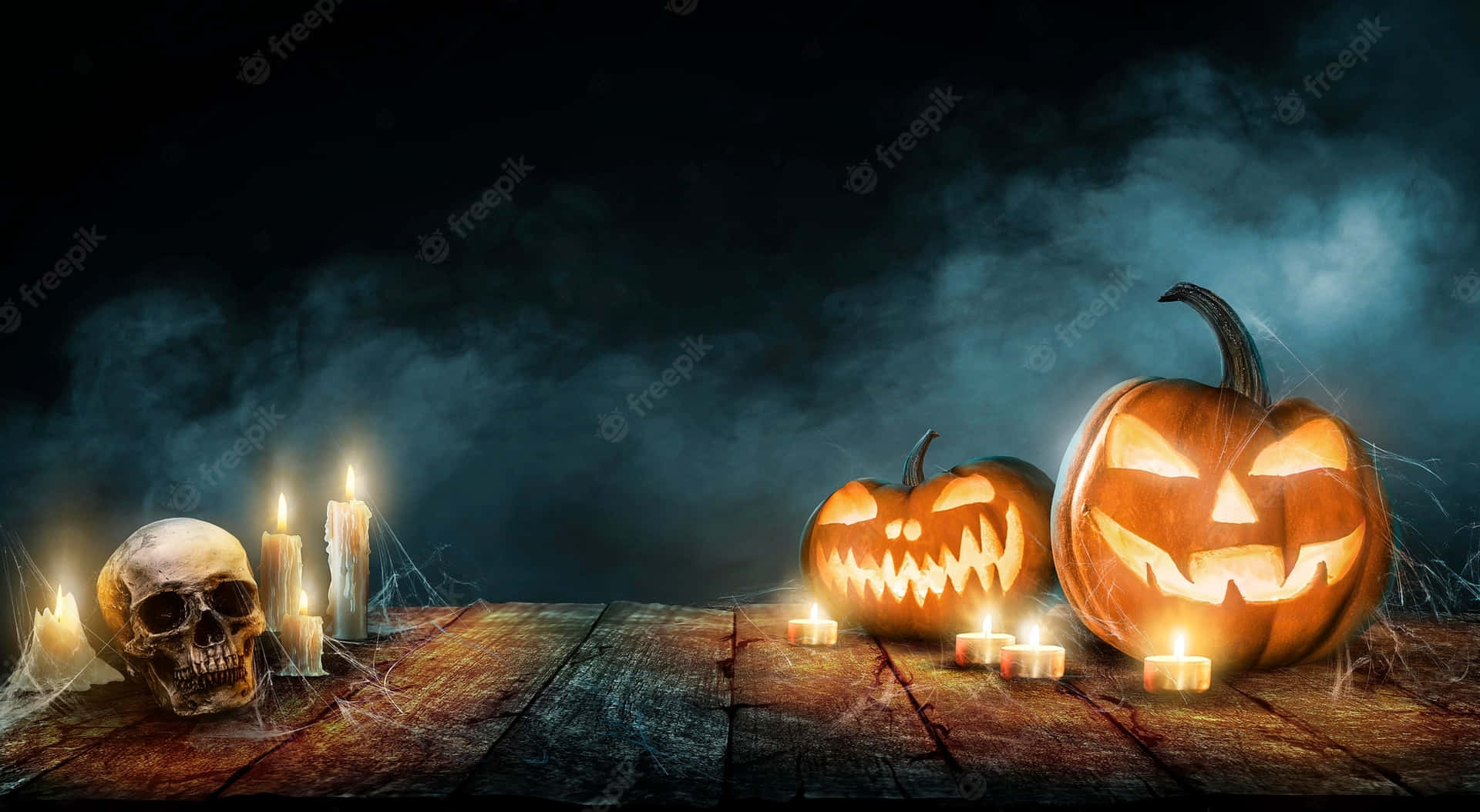 Neon Halloween Wallpaper