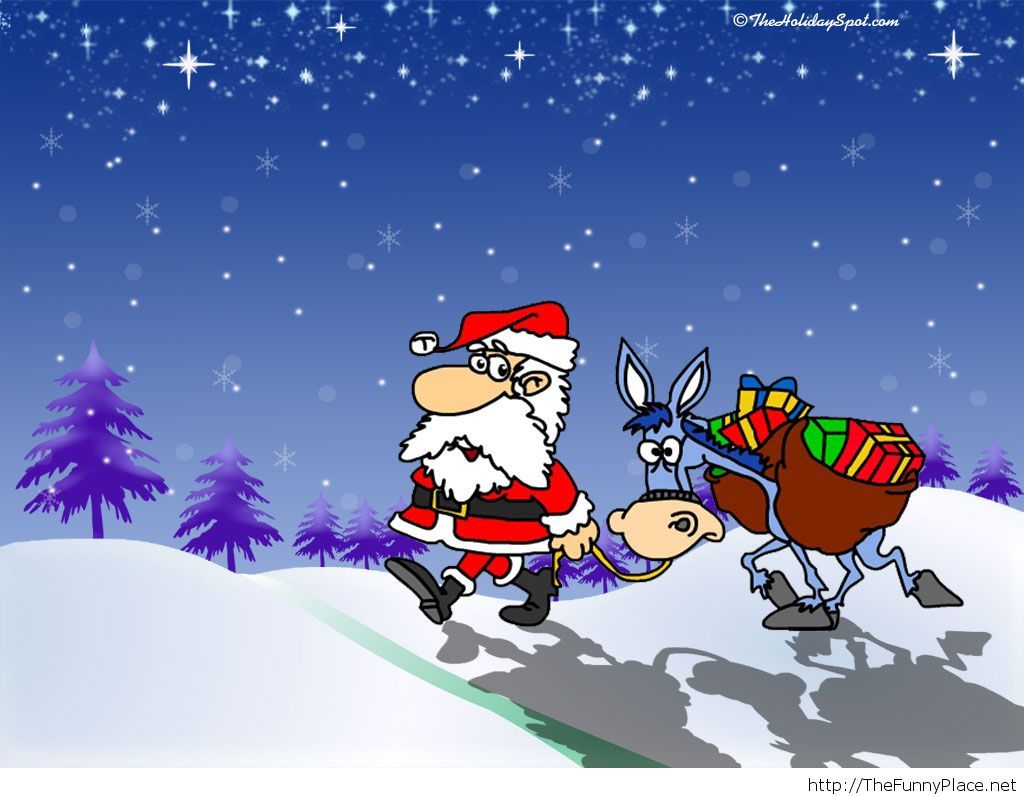 Funny Santa Claus Wallpaper For Christmas Thefunnyplace