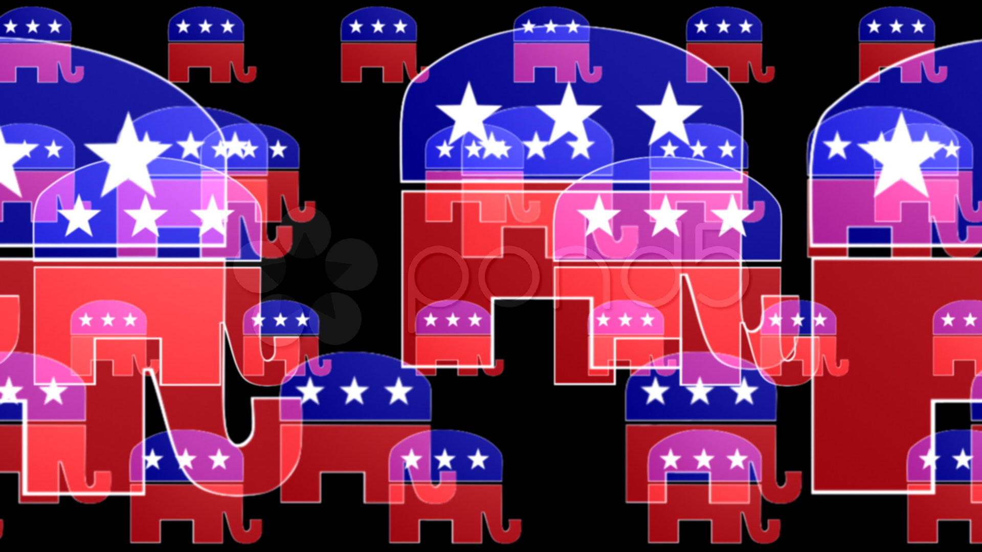 Republican Symbol Looping Animated Background Stock Footage 535063