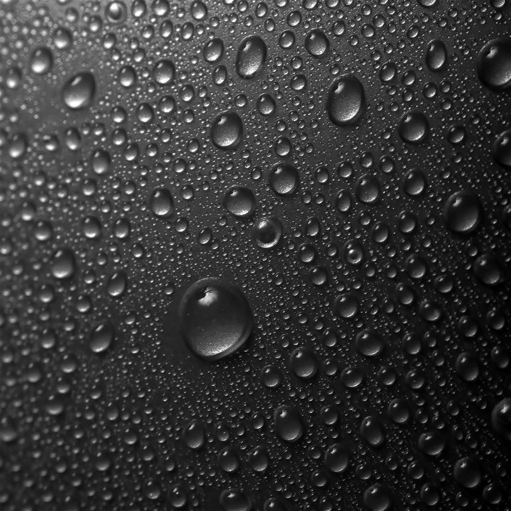 Rain Drop Bw Water Sad Pattern Dark iPad Air Wallpaper
