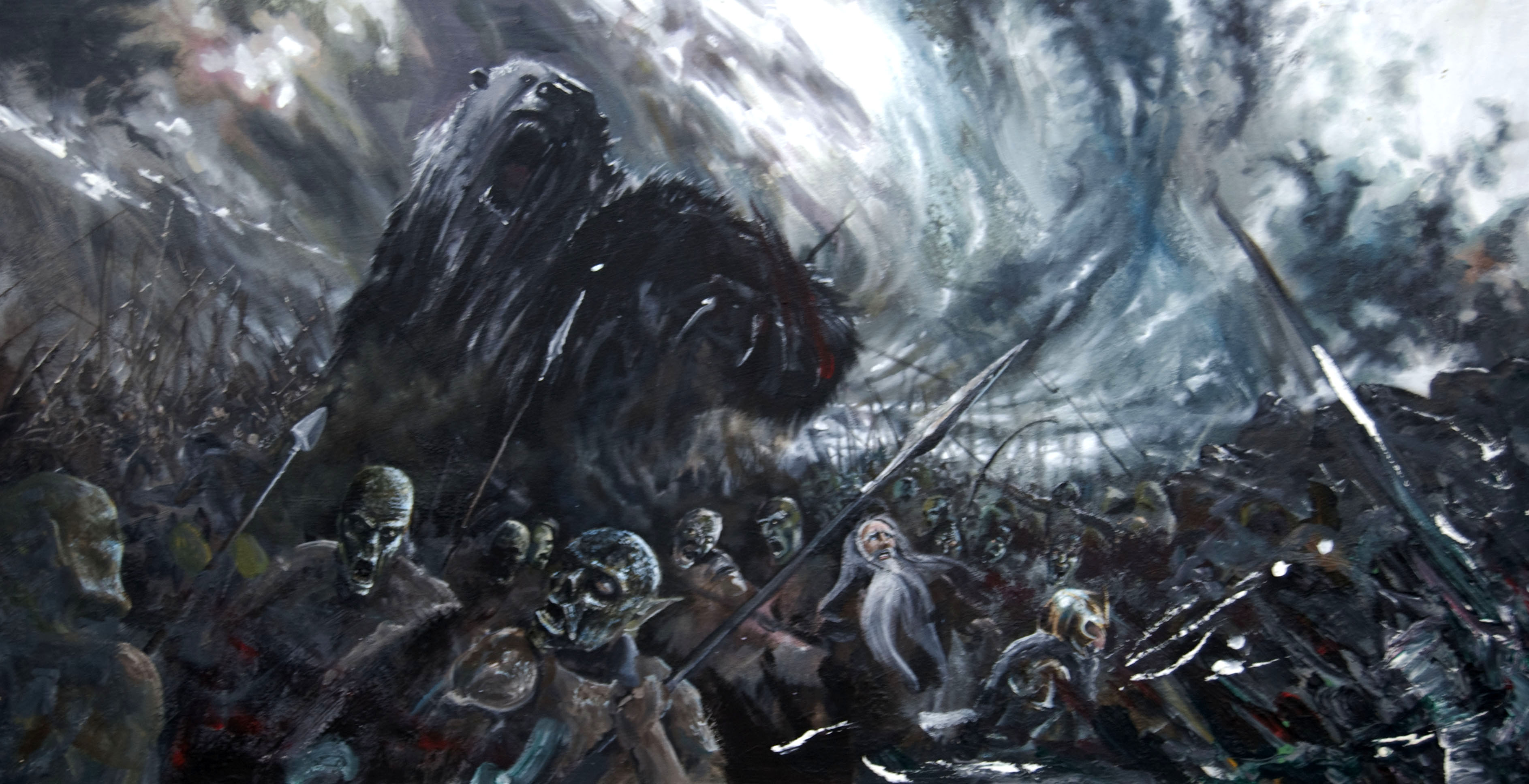 Gandalf Fantasy Art Goblins Battles The Hobbit Wallpaper