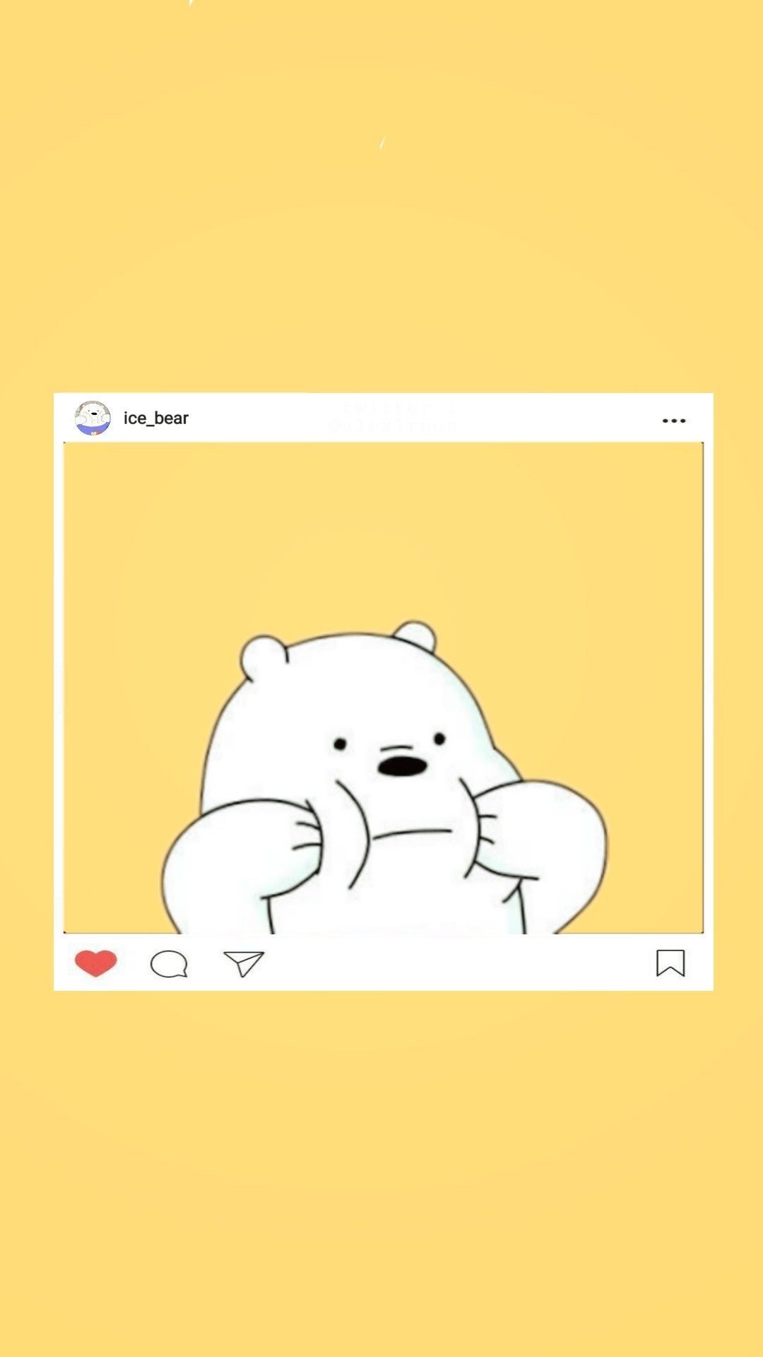 Ice Bear We Bare Bears Aesthetic Wallpaper