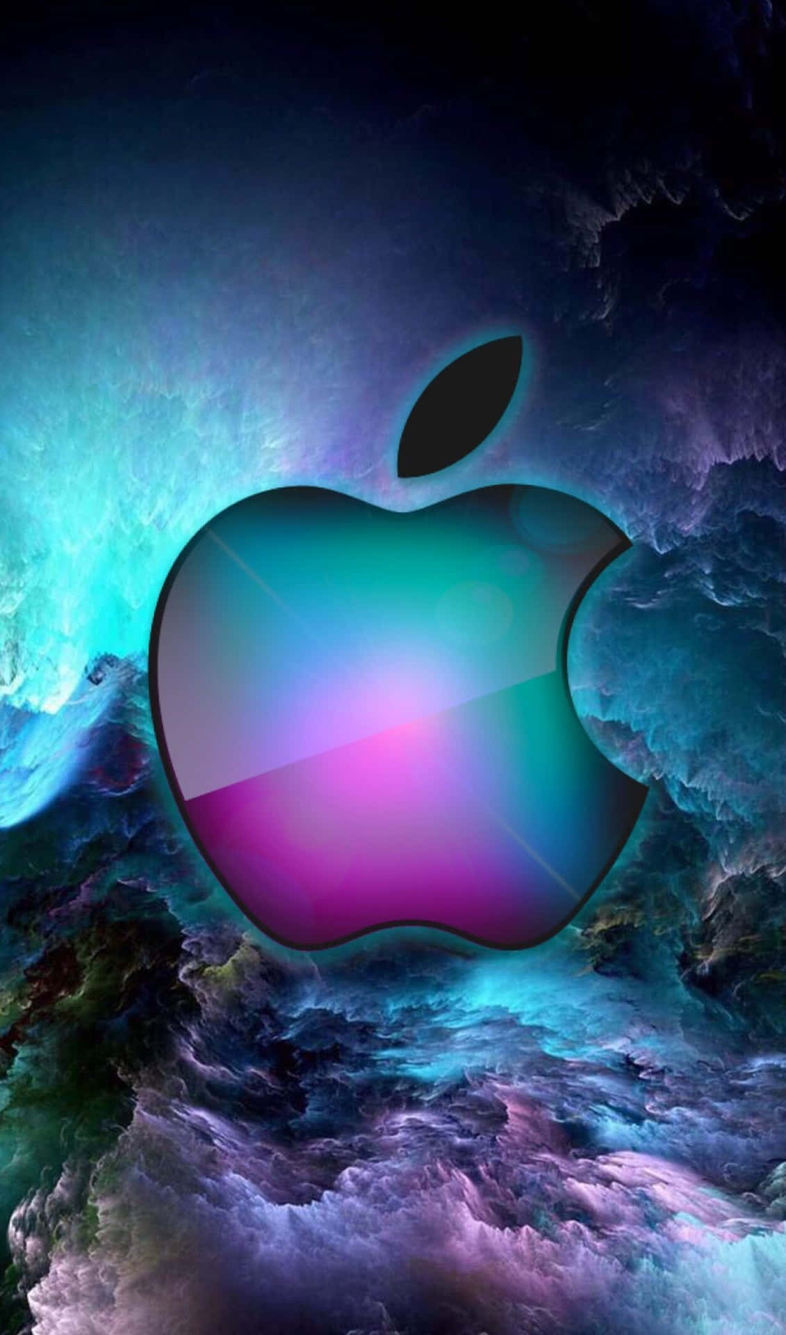 Green And Purple Logo Amazing Apple HD iPhone Wallpaper