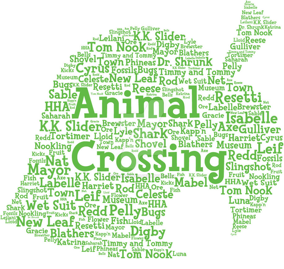 Animal Crossing New Leaf Typography By Melissaoliver