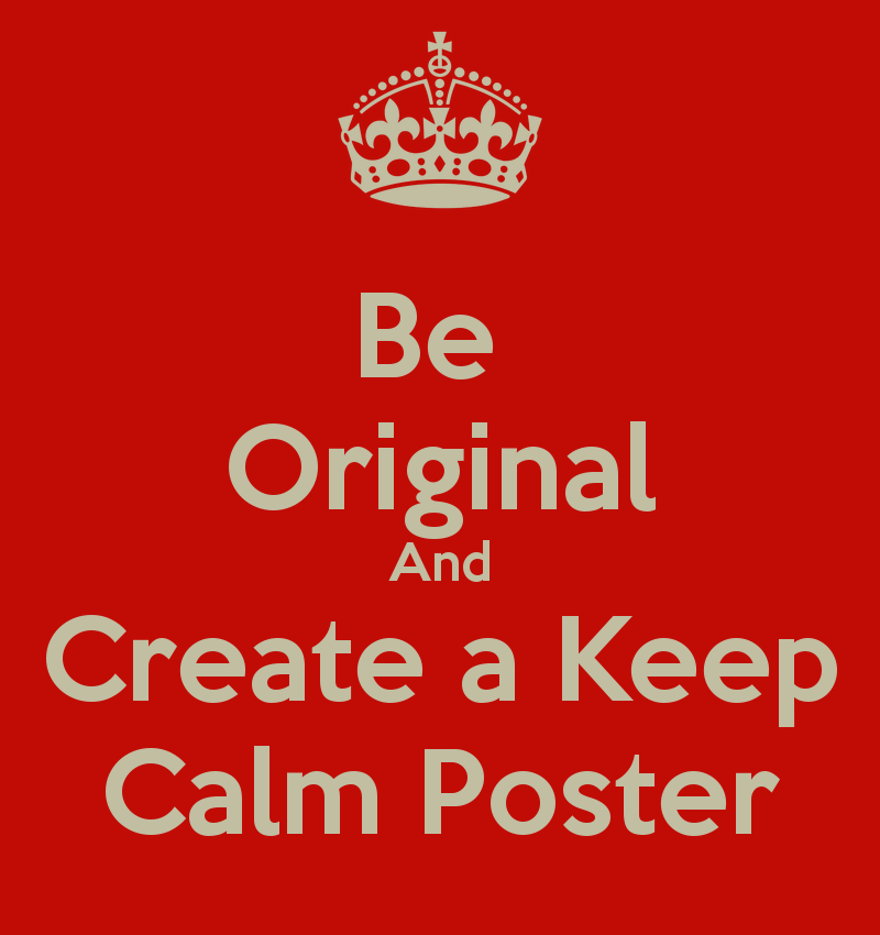 And Create A Keep Calm Poster Carry On Image Generator