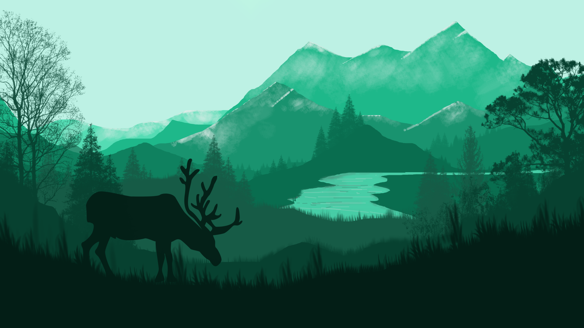 Vector Landscape Wallpaper By Abedinayan05
