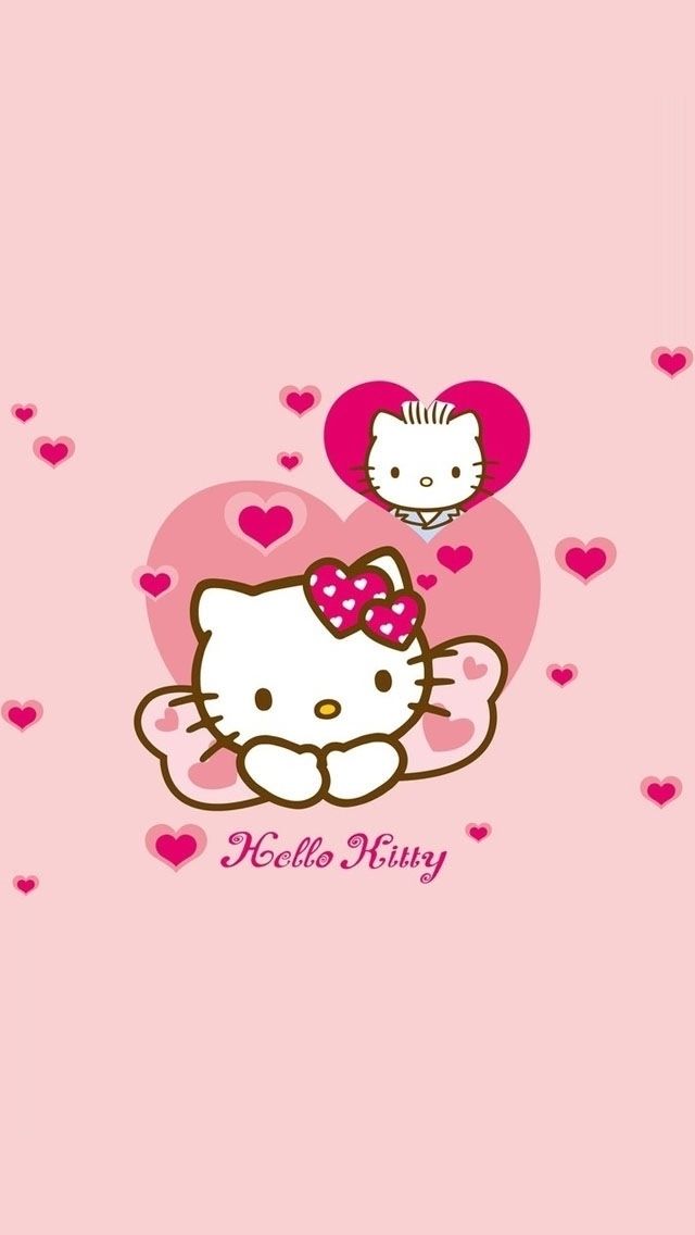 wallpaper for hello kitty all pink lock screen｜TikTok Search