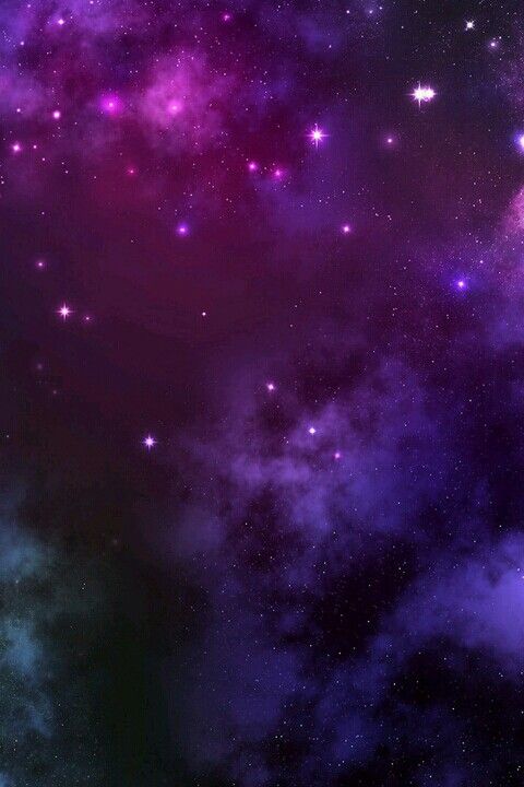 Purple And Pink Starry Galaxy Wallpaper Print Galaxies