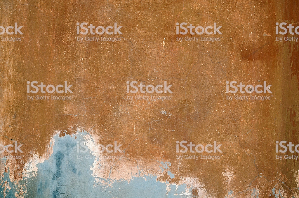 Grunge Brown Tuscan Wall Texture Background Pattern Stock Photo