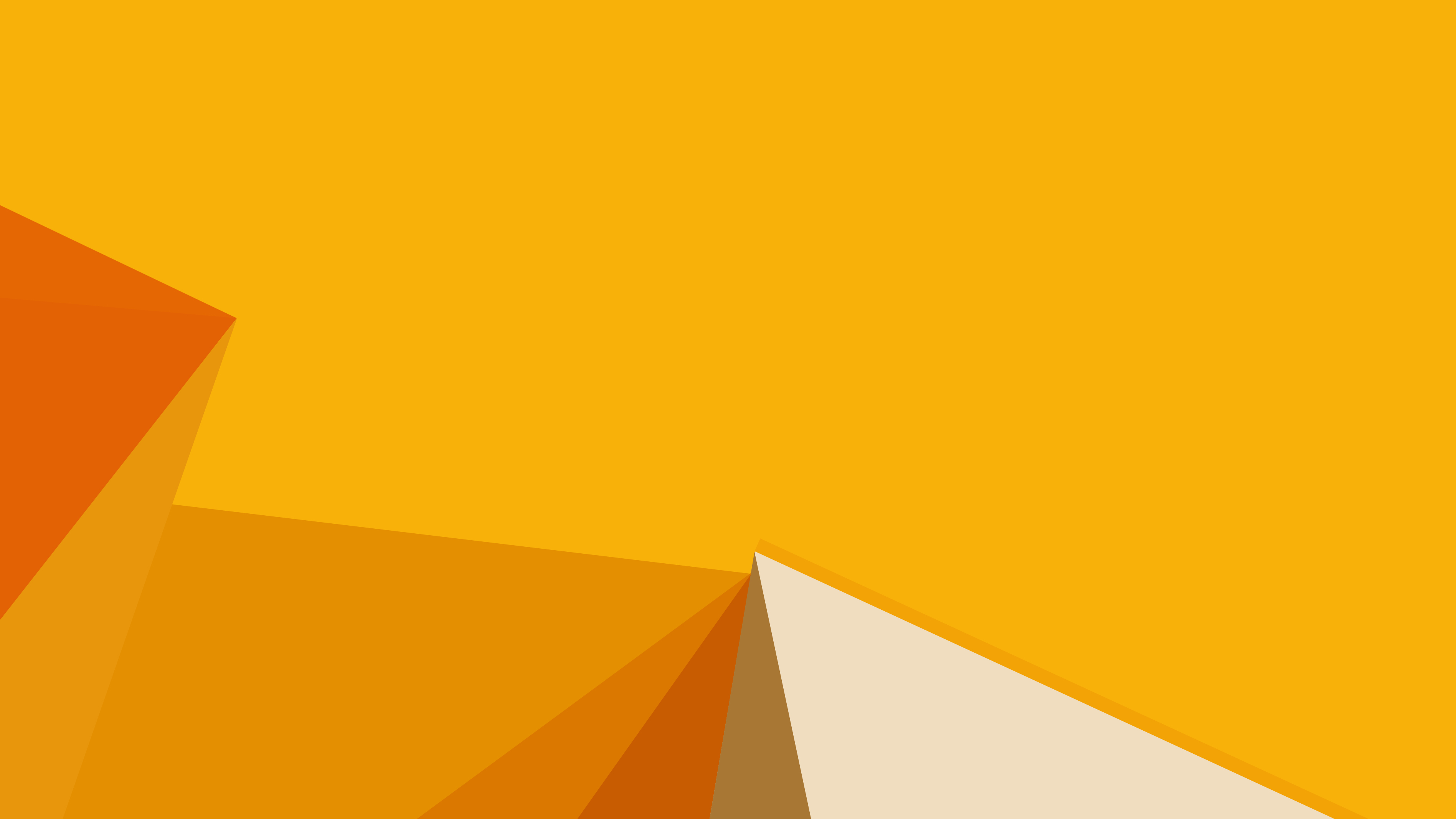 Abstract orange geometric background with overlapping triangular shapes, creating a vibrant and modern wallpaper design