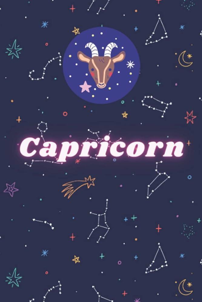 Capricorn Zodiac Cute Sign Notebook Blank Lined