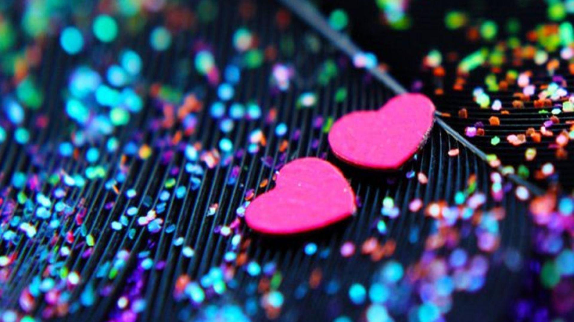 Glitter Sparkle Psychedelic Abstract Abstraction Bokeh Heart