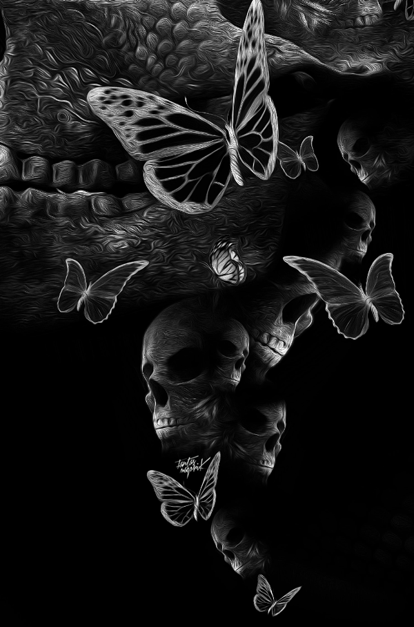 Fantasmagorik Dark Butterfly S Art Photography Skull