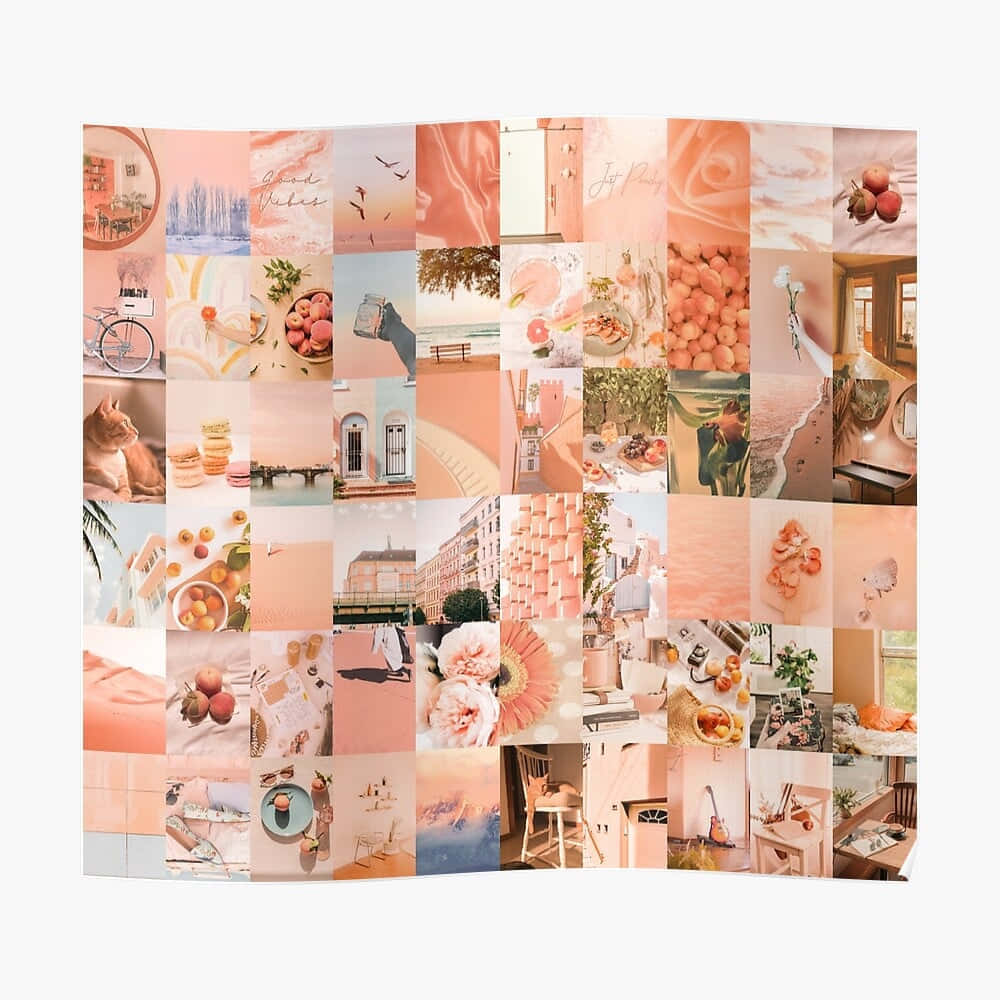 Peach Aesthetic Background Wallpaper