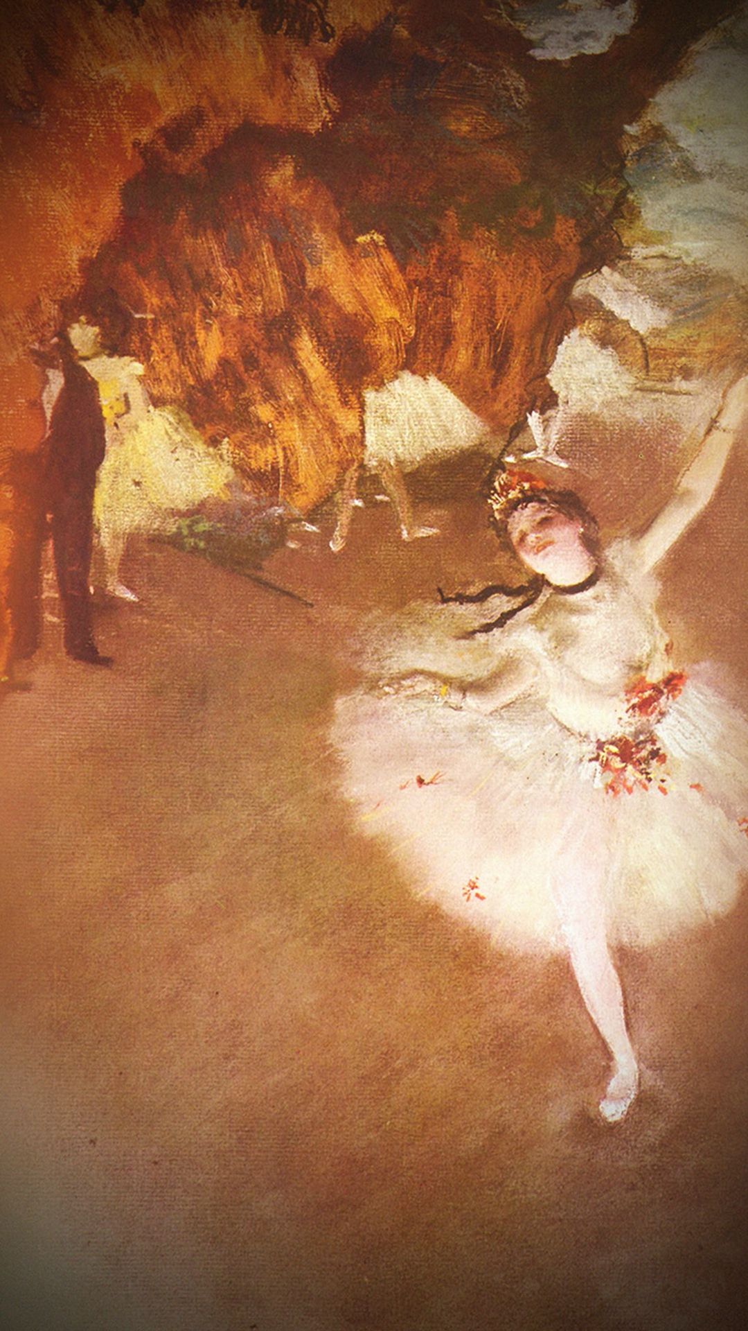 Edgar Degas Ballerina Classic Painting Art Illust iPhone