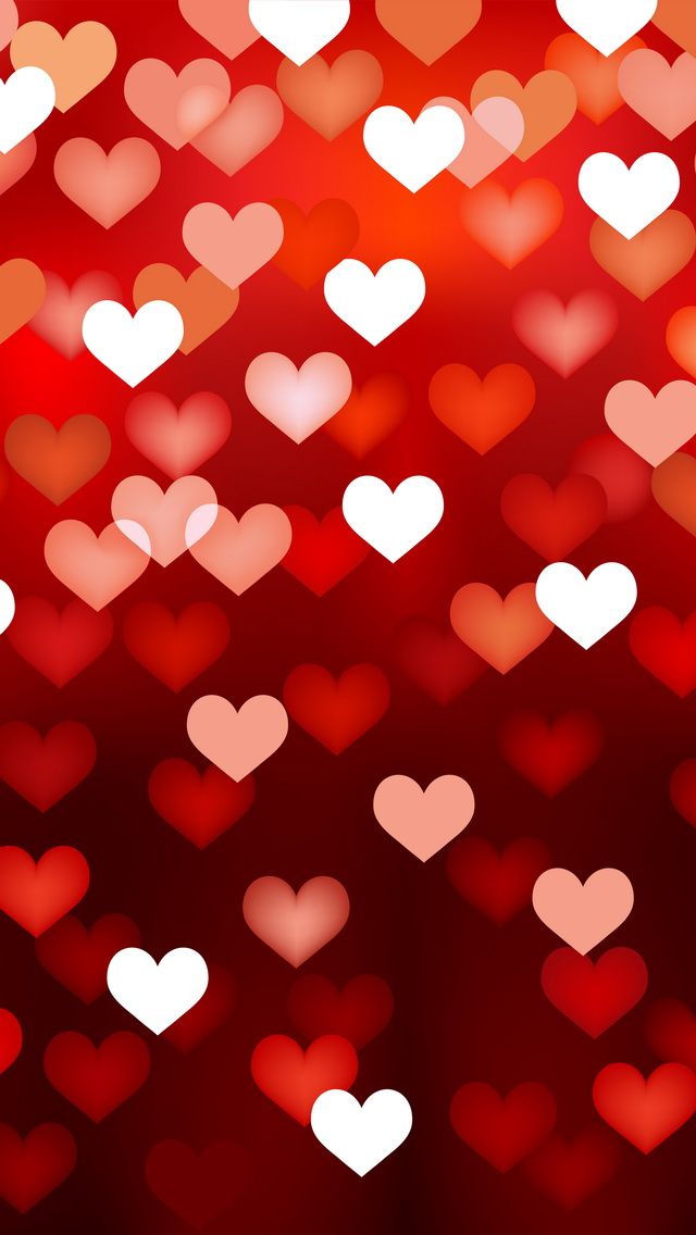 Hearts iPhone Wallpaper Dreamy Lights Mobile9