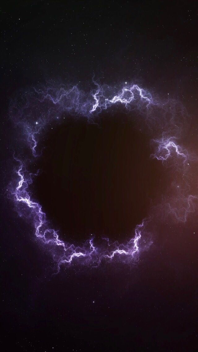Galaxy Space Purple Lights Wallpaper Background
