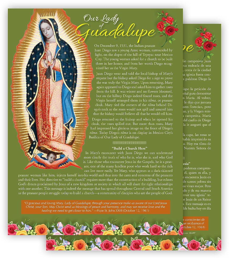 Our Lady Of Guadalupe Bulletin Insert
