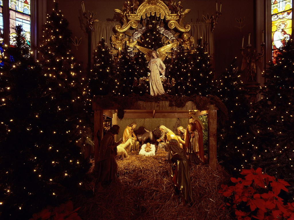 Nativity Scene Wallpaper