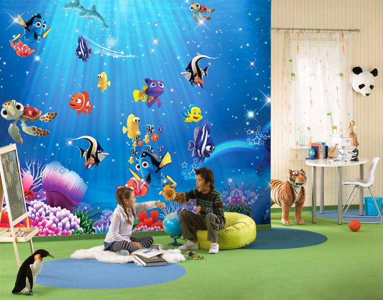 Wallpaper Nemo Cartoon Large Photo Embossed Murals For Kids