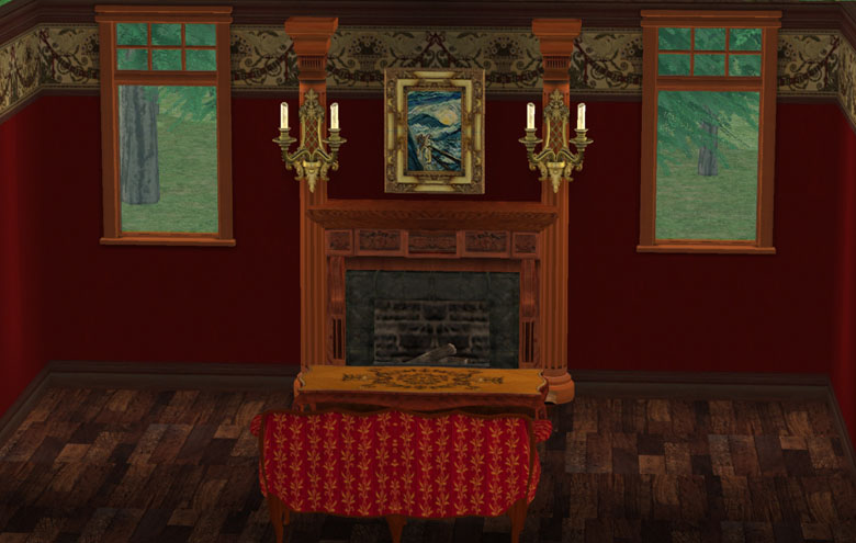 Mod The Sims Bradbury Victorian Art Wallpaper Set