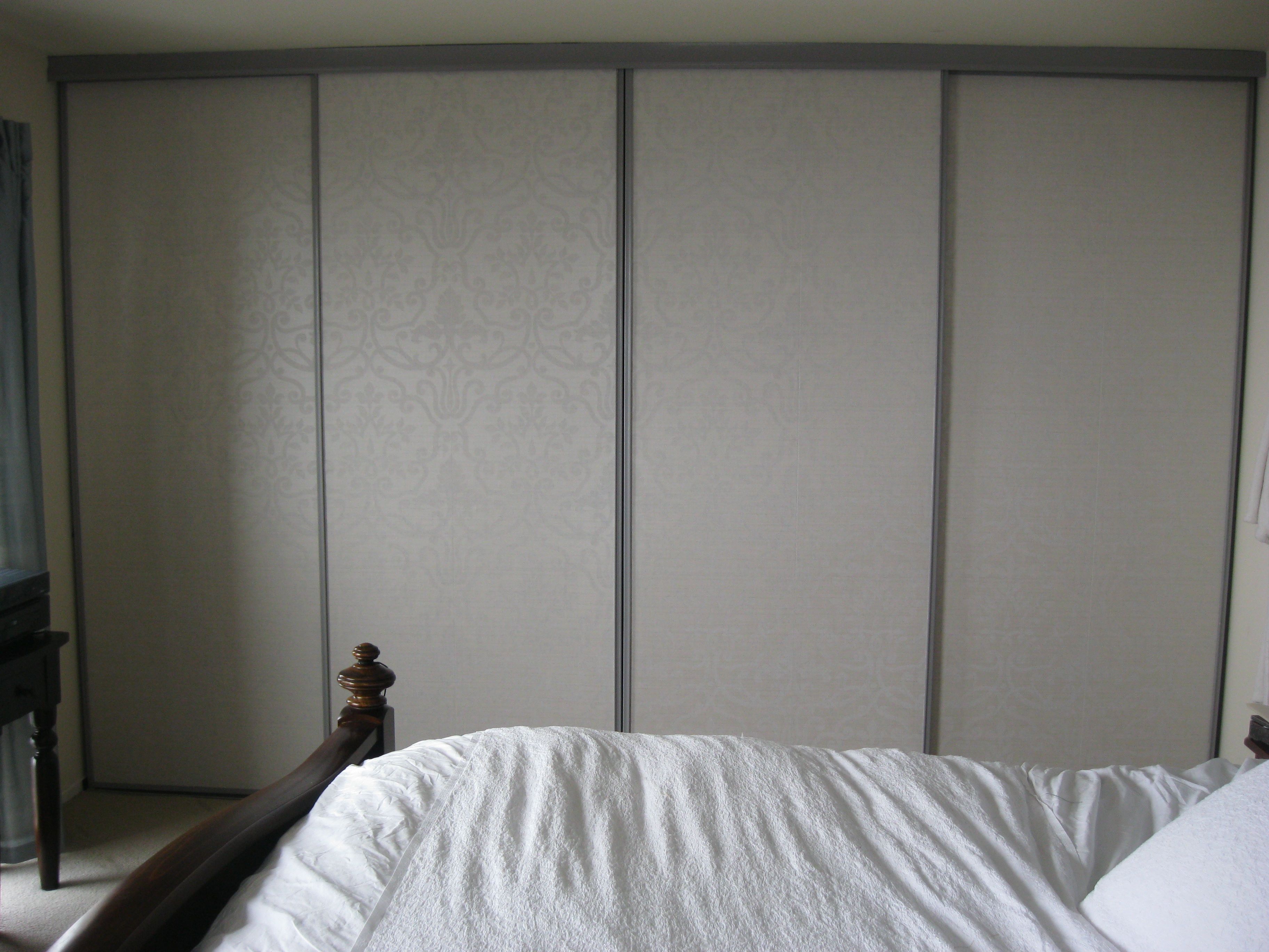 Closet Doors With Wallpaper