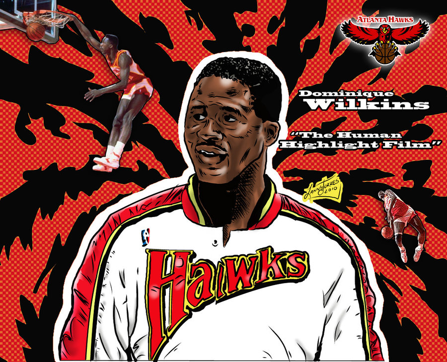 NBA Greats   Dominique Wilkins by Lannytorres 900x729