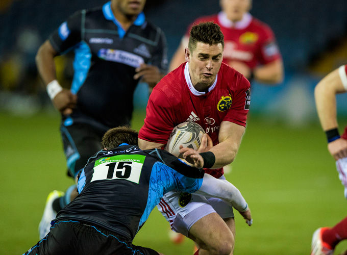 Munster Winger Ronan O Mahony In Action On Friday