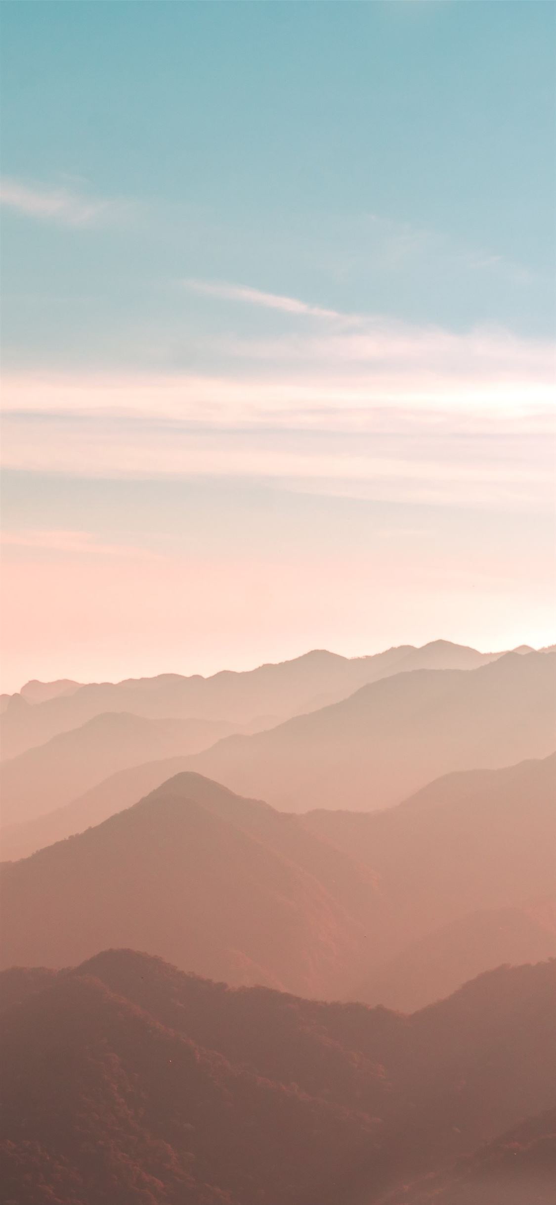 Early Morning Mountains Scenery iPhone Wallpaper