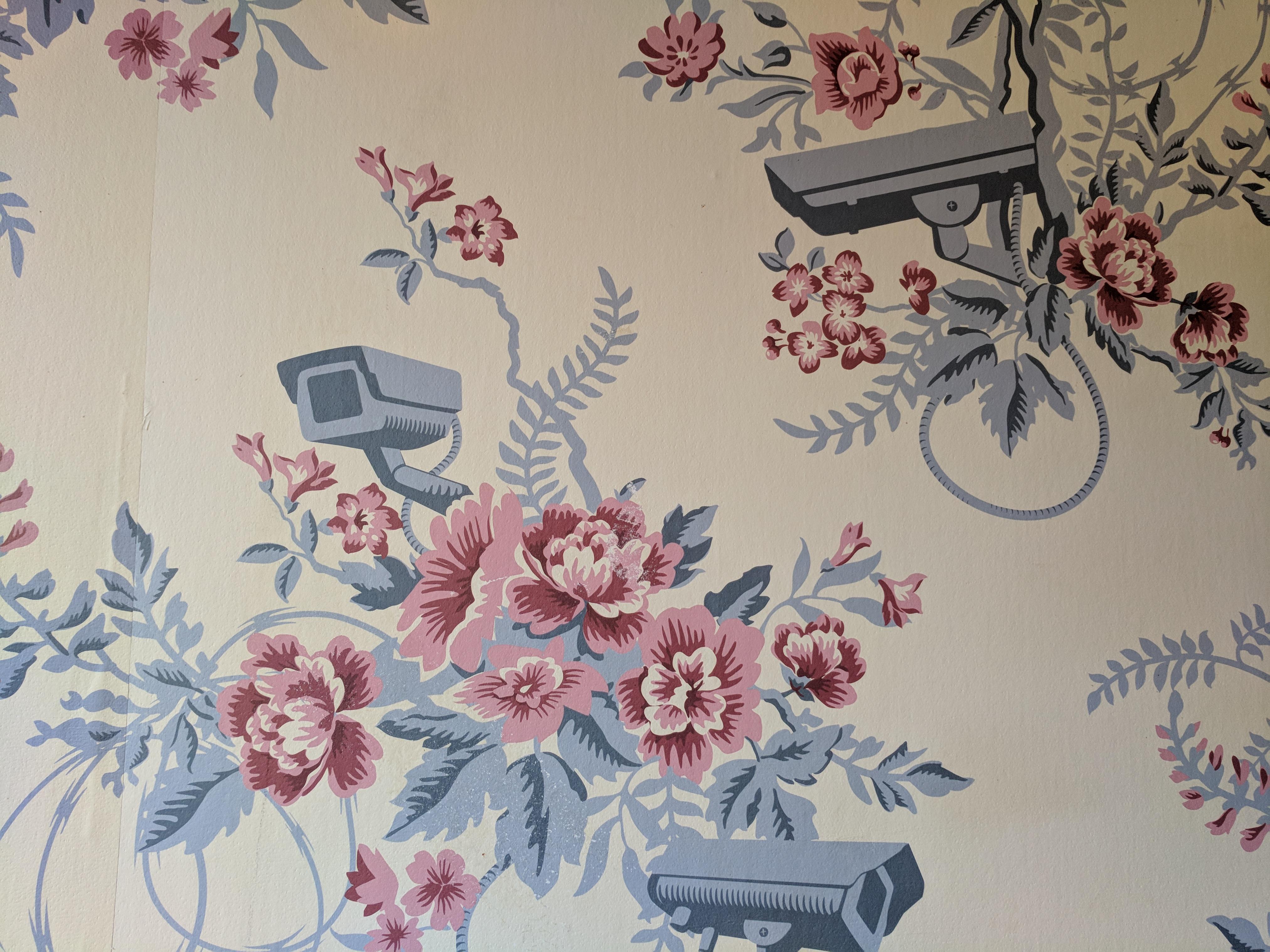 Floral Cctv Wallpaper Boing