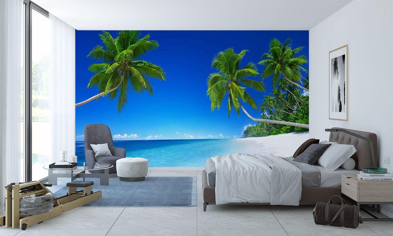 Tropical Beach Paradise Wallpaper Mural Marmalade Art