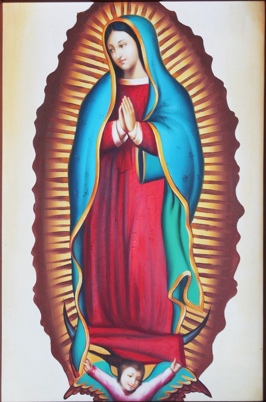 Mexican Virgin Mary Image Lady Of Guadalupe