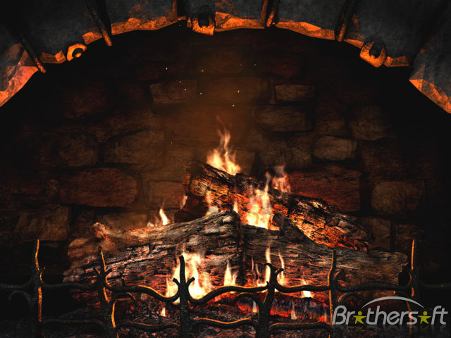 Virtual Fireplace Screen Saver