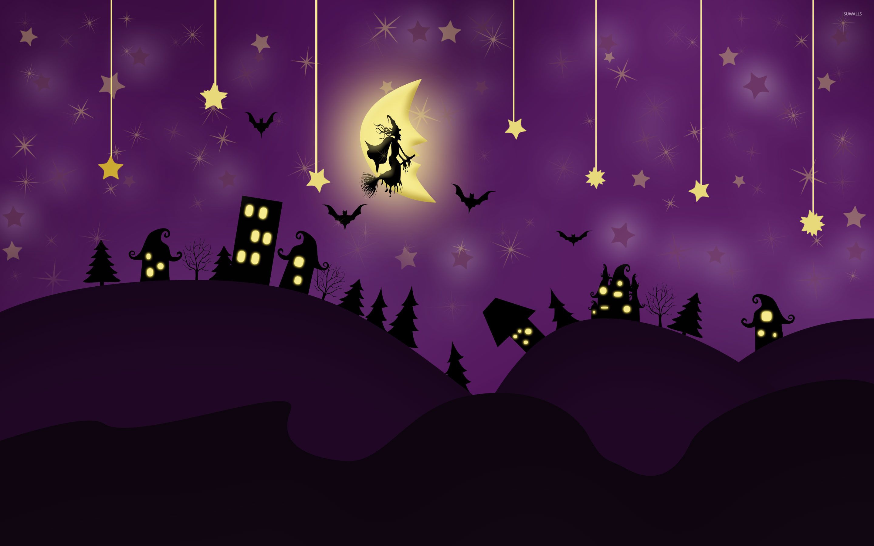 Cute Witch girly halloween pretty purple HD phone wallpaper  Peakpx