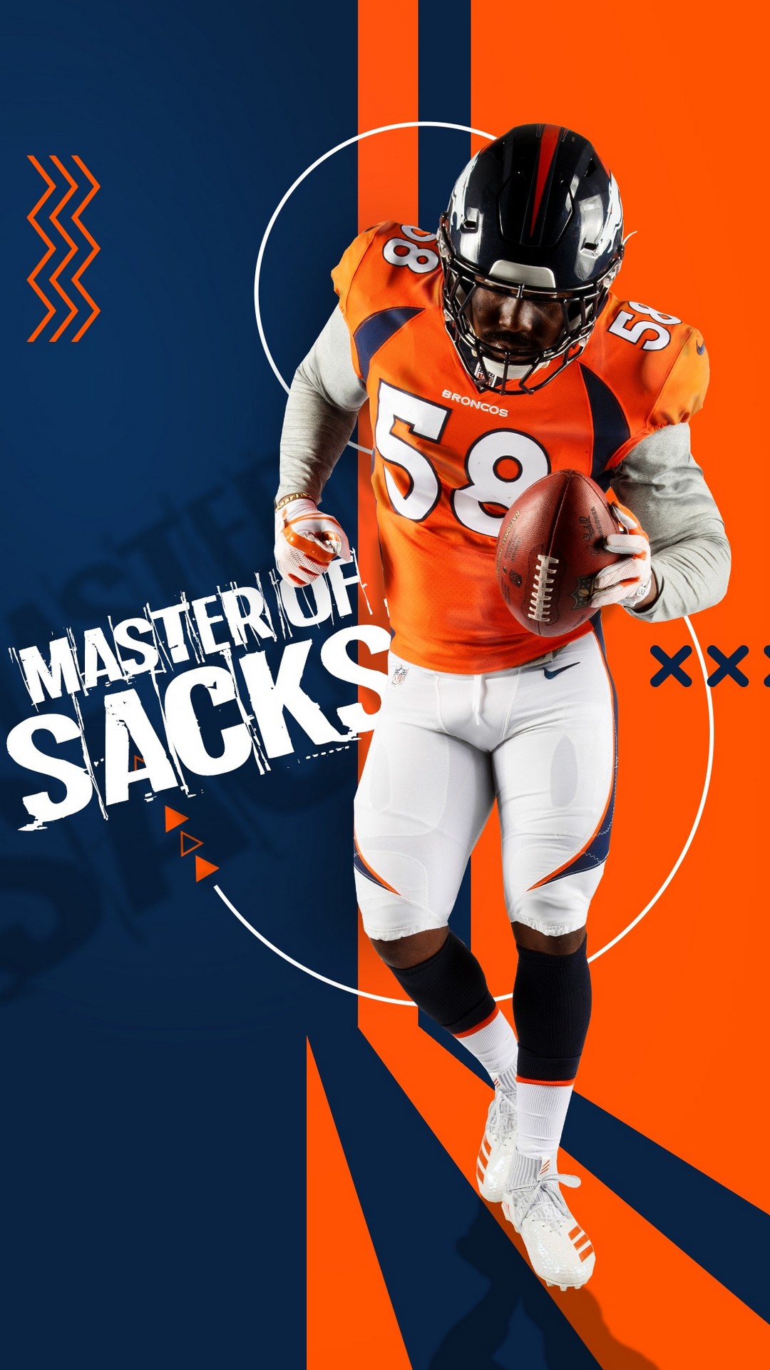 Free download Von Miller Denver Broncos HD Wallpaper For iPhone