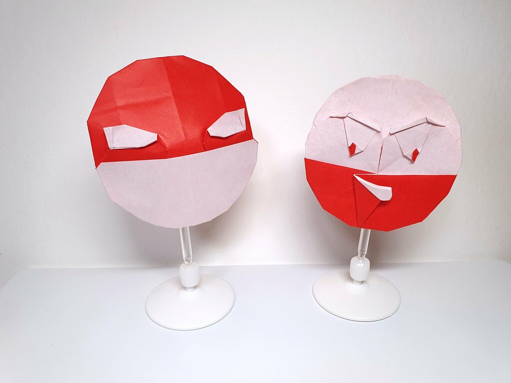 Voltorb Electrode Created And Folded By Me 150mm Kami Bo