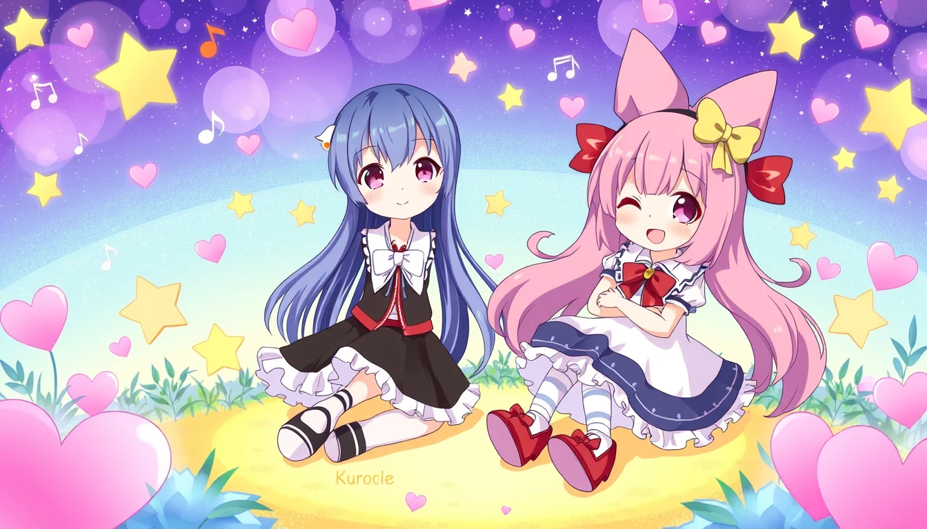 Kuromi And Melody Wallpaper