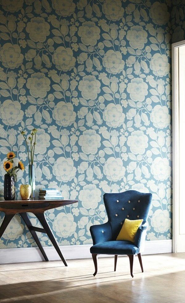 Floor To Ceiling Dose Of Large Scale Floral Print On The Walls