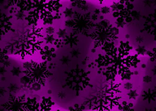 Black Snowflakes On Purple Repeating Seamless Background Tile Image