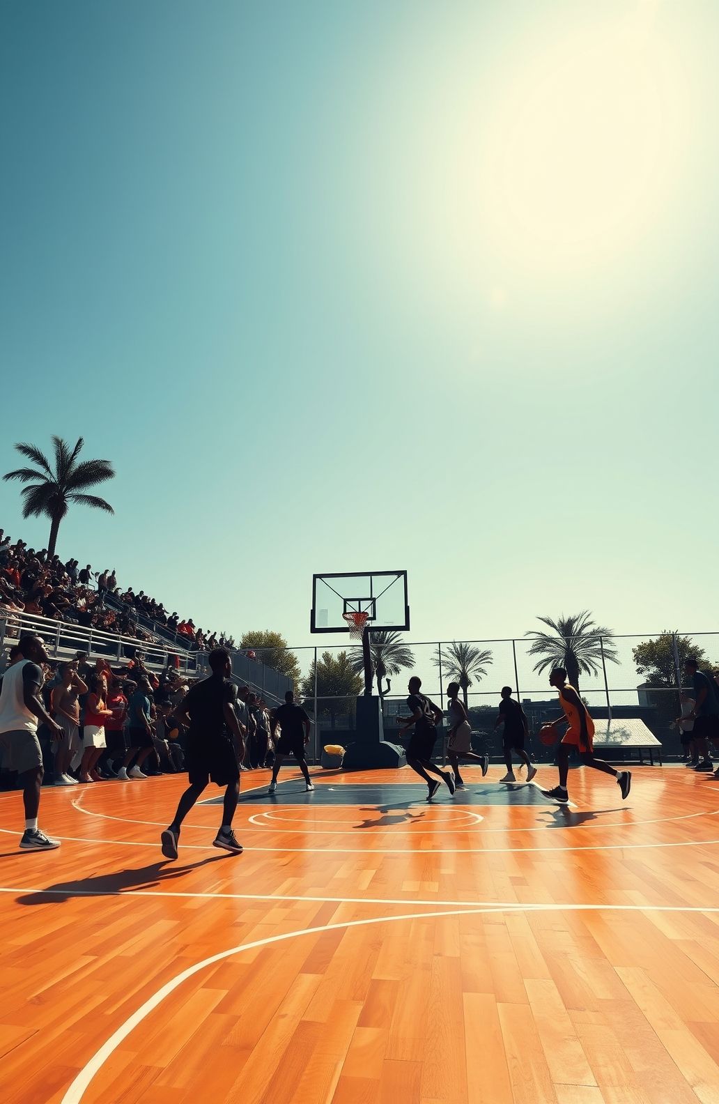 Basketball Court Wallpaper Hd