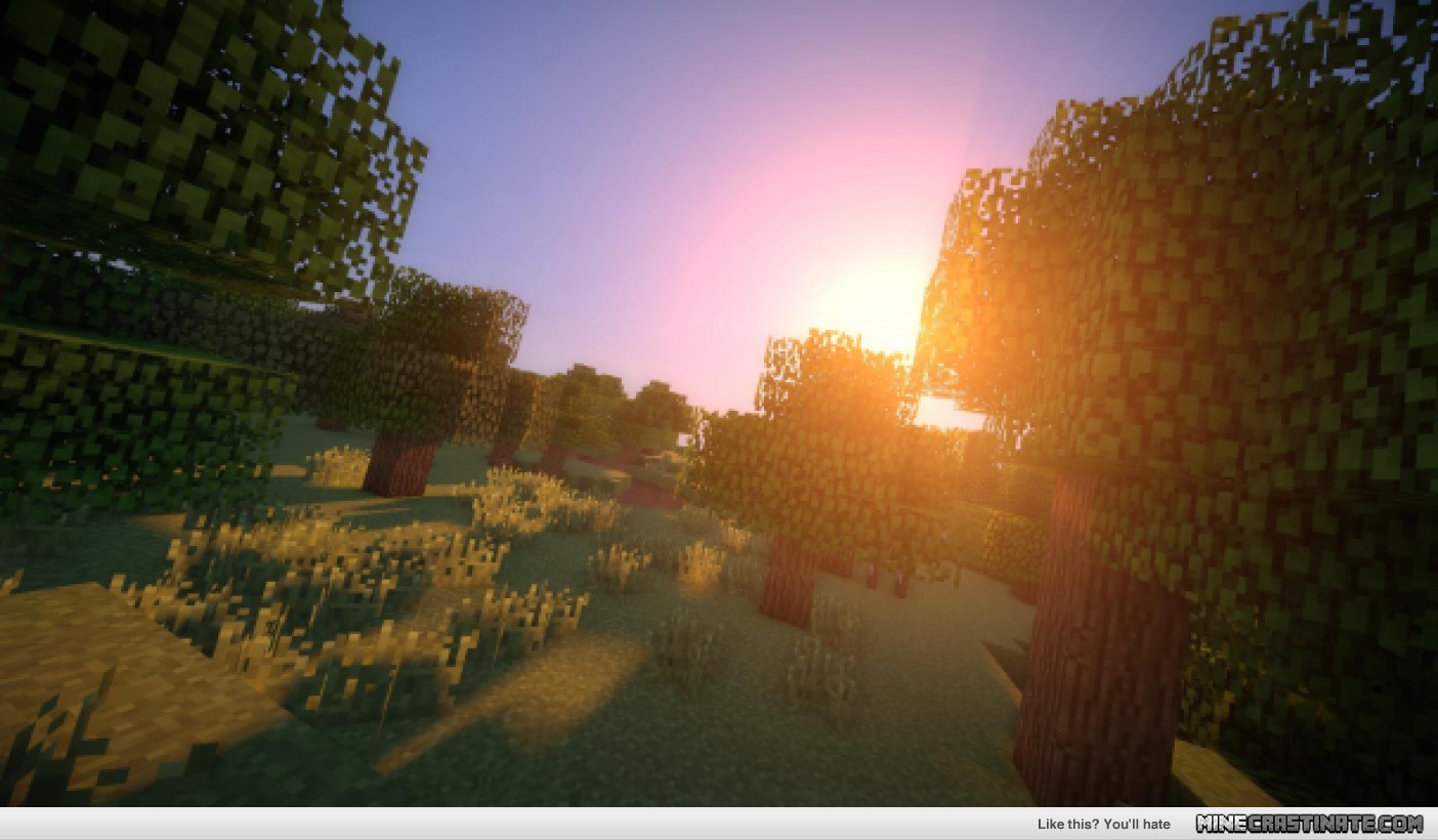 Minecraft Shaders Landscape Out My New But I